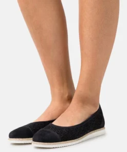 Pier One Donna LEATHER - Ballerine - Dark Blue