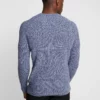 Pier One Uomo MULTICOLOUR HALF CARDIGAN JUMPER - Maglione - Mottled Blue -Offerta Economica Pier One 61b42589dbae4de2ab6335c931c169bd