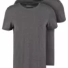 Pier One Uomo 2 PACK - T-shirt Basic - Dark Grey Melange