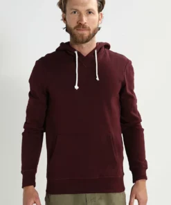Pier One Uomo Felpa Con Cappuccio - Bordeaux Melange
