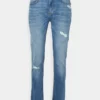 Pier One Uomo DISTRESSED DENIM SLIM FIT - Jeans Slim Fit - Light Blue -Offerta Economica Pier One 6892ba2963924b7294f58df49ba8fe17