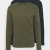 Pier One Uomo 2 PACK - Maglietta A Manica Lunga - Olive/dark Blue -Offerta Economica Pier One 6a7de77a56f84556b3881a12d29e9a91