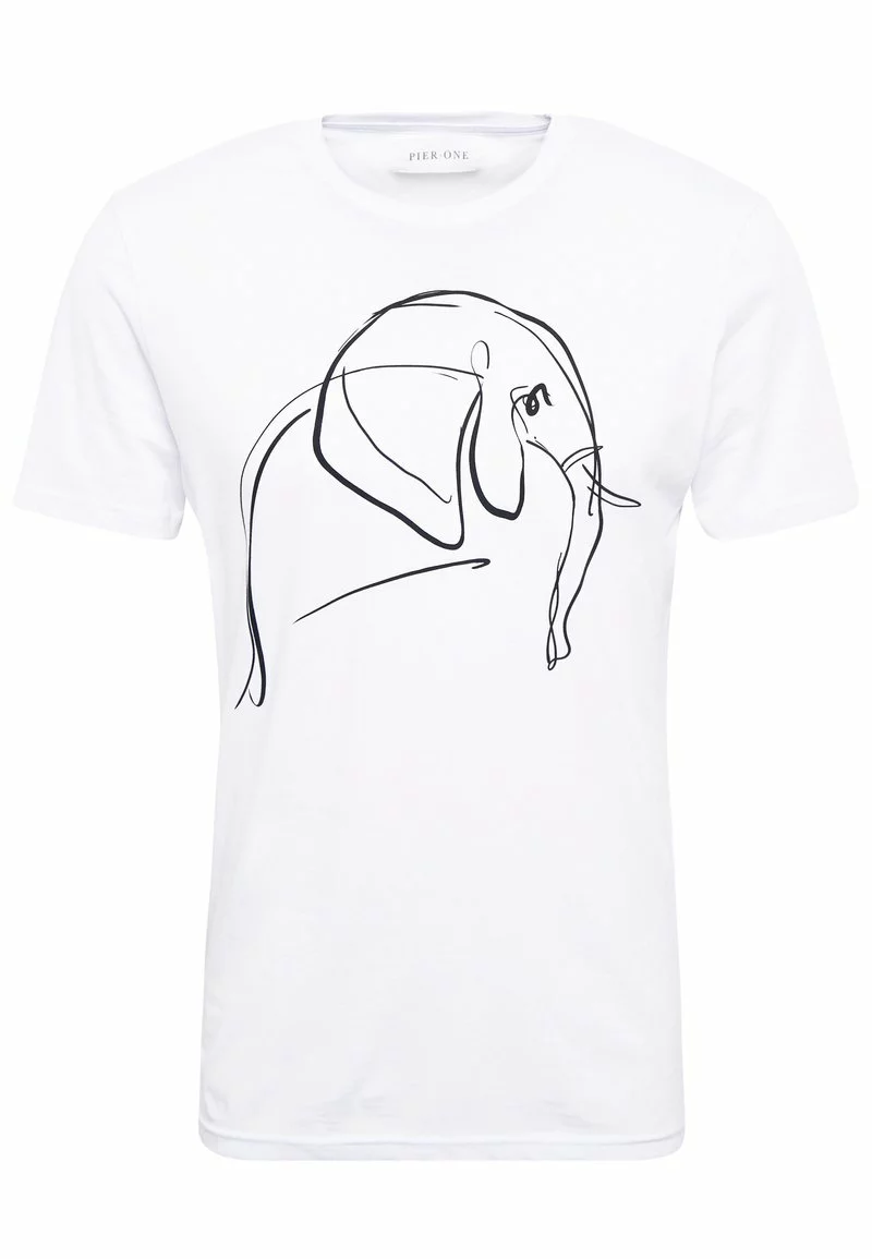 Pier One Uomo T-shirt Con Stampa - White 6 Pier One Uomo T-shirt Con Stampa - White - immagine 4