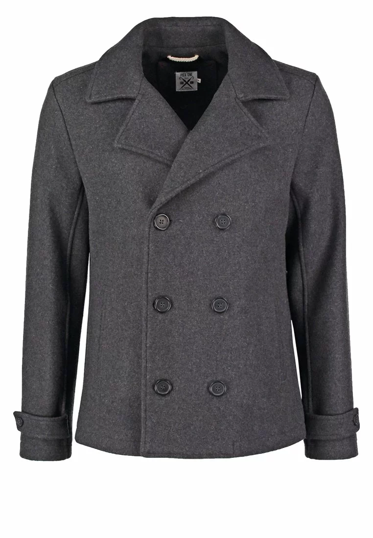 Pier One Uomo Cappotto Corto - Dark Grey 9 Pier One Uomo Cappotto Corto - Dark Grey - immagine 7