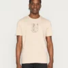 Pier One Uomo T-shirt Con Stampa - Tan