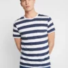 Pier One Uomo T-shirt Con Stampa - Dark Blue/white -Offerta Economica Pier One 7321530a07b844b3b835fa112b3423ec