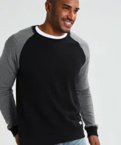 Pier One Uomo Felpa - Grey Melange/black