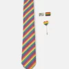 Pier One Uomo PRIDE RAINBOW PINS SET - Cravatta - Multi-coloured