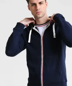 Pier One Uomo Felpa Con Zip - Navy