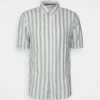 Pier One Uomo Camicia - Light Blue/white