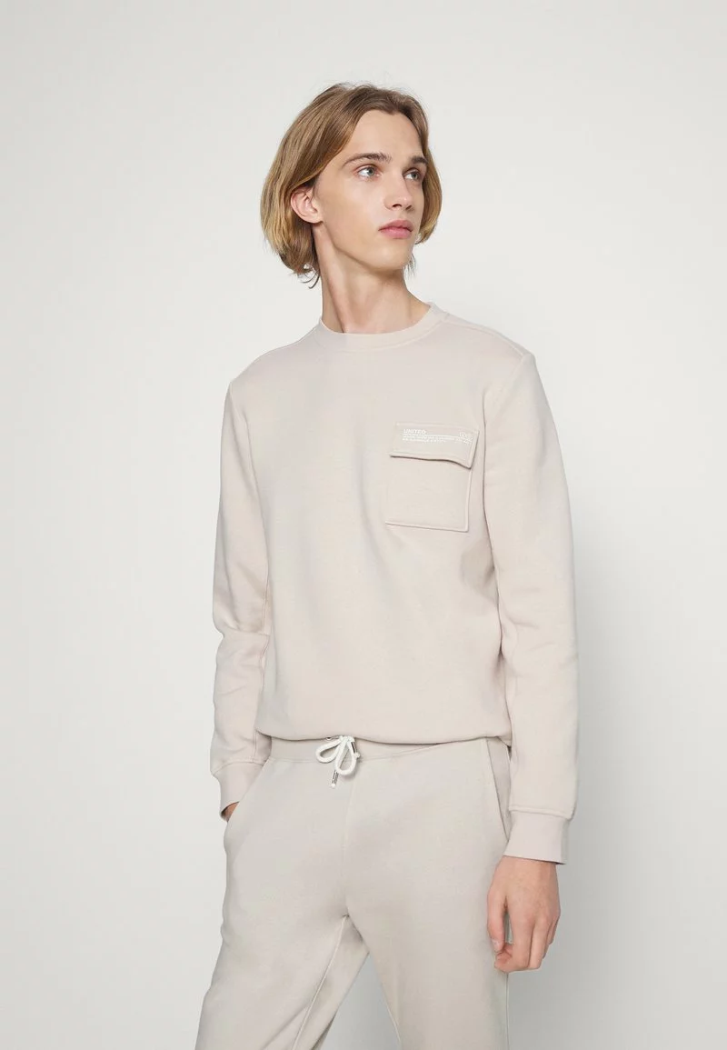 Pier One Uomo UNITED UTILITY CREW - Felpa - Stone 3 Pier One Uomo UNITED UTILITY CREW - Felpa - Stone