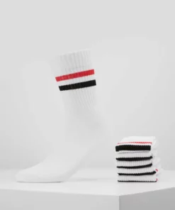 Pier One Uomo 5 PACK - Calze - White/red/black