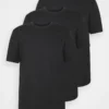Pier One Uomo 3 PACK - T-shirt Basic - Black -Offerta Economica Pier One 8510b5a3bfea40ae890704f879ce0018