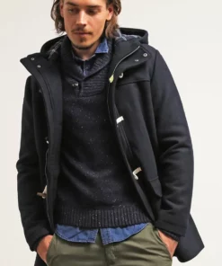 Pier One Uomo Cappotto Corto - Navy