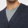 Pier One Uomo Cardigan - Mottled Blue -Offerta Economica Pier One 86c68d0d55d94cb782379afd78ffed54