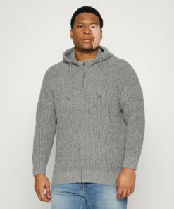 Pier One Uomo Cardigan - Mottled Light Grey
