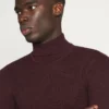 Pier One Uomo MUSCLE FIT TURTLE - Maglione - Mottled Bordeaux -Offerta Economica Pier One 87bc9746f3cd48c78886c3726b9971e1