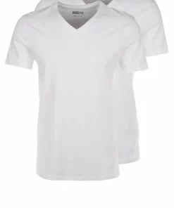 Pier One Uomo 2 PACK - T-shirt Basic - White