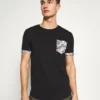 Pier One Uomo T-shirt Con Stampa - Black