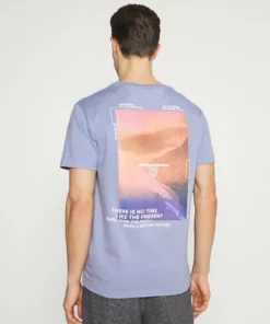 Pier One Uomo T-shirt Con Stampa - Blue