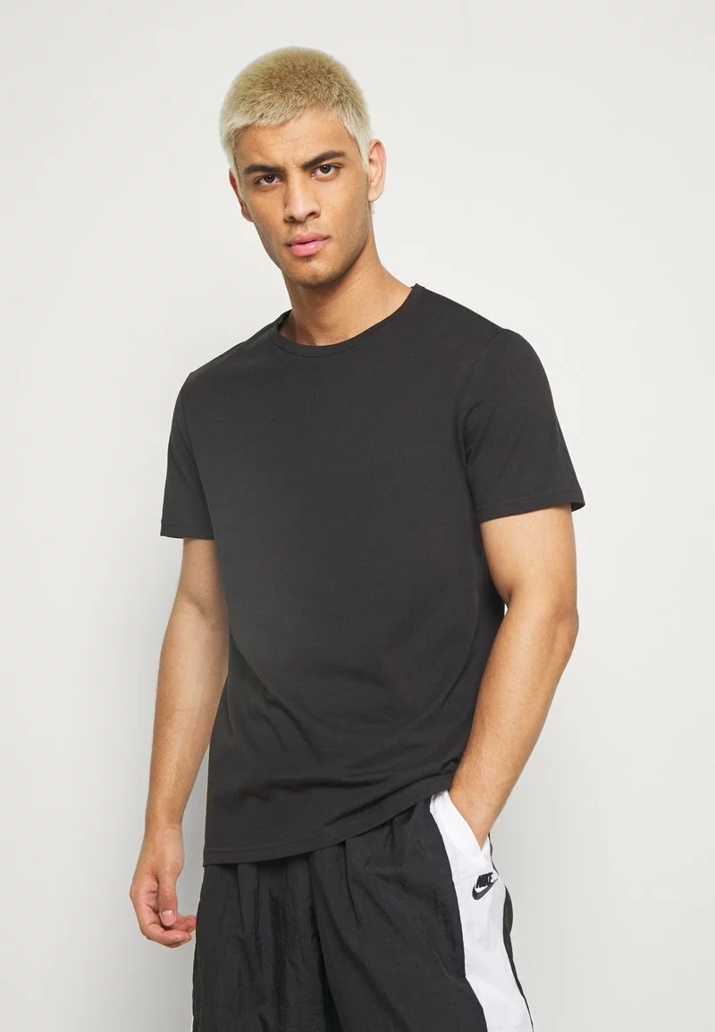 Pier One Uomo 7 PACK - T-shirt Basic - Black 5 Pier One Uomo 7 PACK - T-shirt Basic - Black - immagine 3
