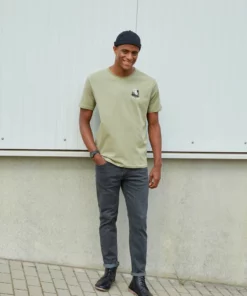 Pier One Uomo MOON SCENE GRAPHIC T-SHIRT - T-shirt Con Stampa - Olive