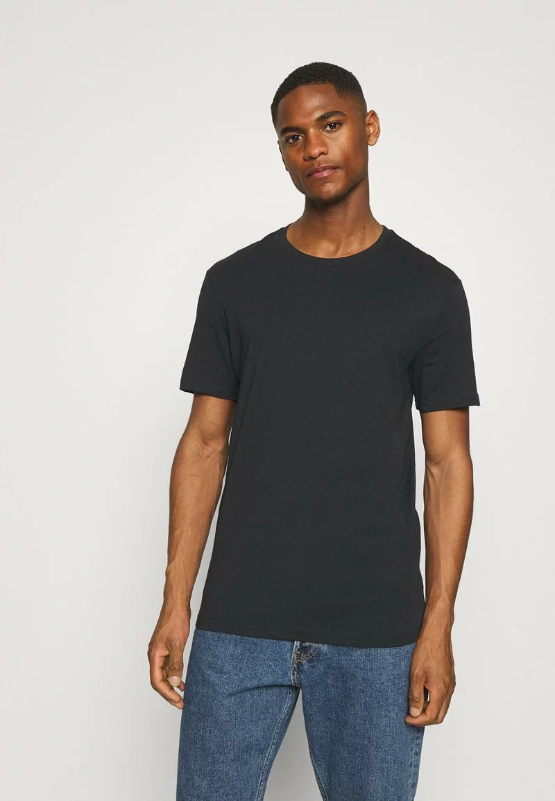 Pier One Uomo 5 PACK - T-shirt Basic - Black/white/light Grey 6 Pier One Uomo 5 PACK - T-shirt Basic - Black/white/light Grey - immagine 4