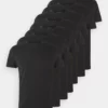 Pier One Uomo 7 PACK - T-shirt Basic - Black -Offerta Economica Pier One 9d043fa87e4c481f853c6645808423c9