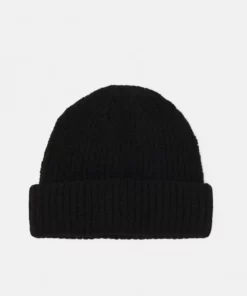 Pier One SHORT MICRO BEANIE UNISEX - Berretto - Black