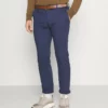 Pier One Uomo BELTED - Chino - Dark Blue
