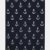 Pier One Uomo BEACH TOWEL 150X100CM 550GSM - Telo Mare - Dark Blue/white