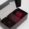 Pier One Uomo VALENTINES 3 PACK - Calze - Black/dark Red -Offerta Economica Pier One a17a7a24c89647d88baaee79c244de07