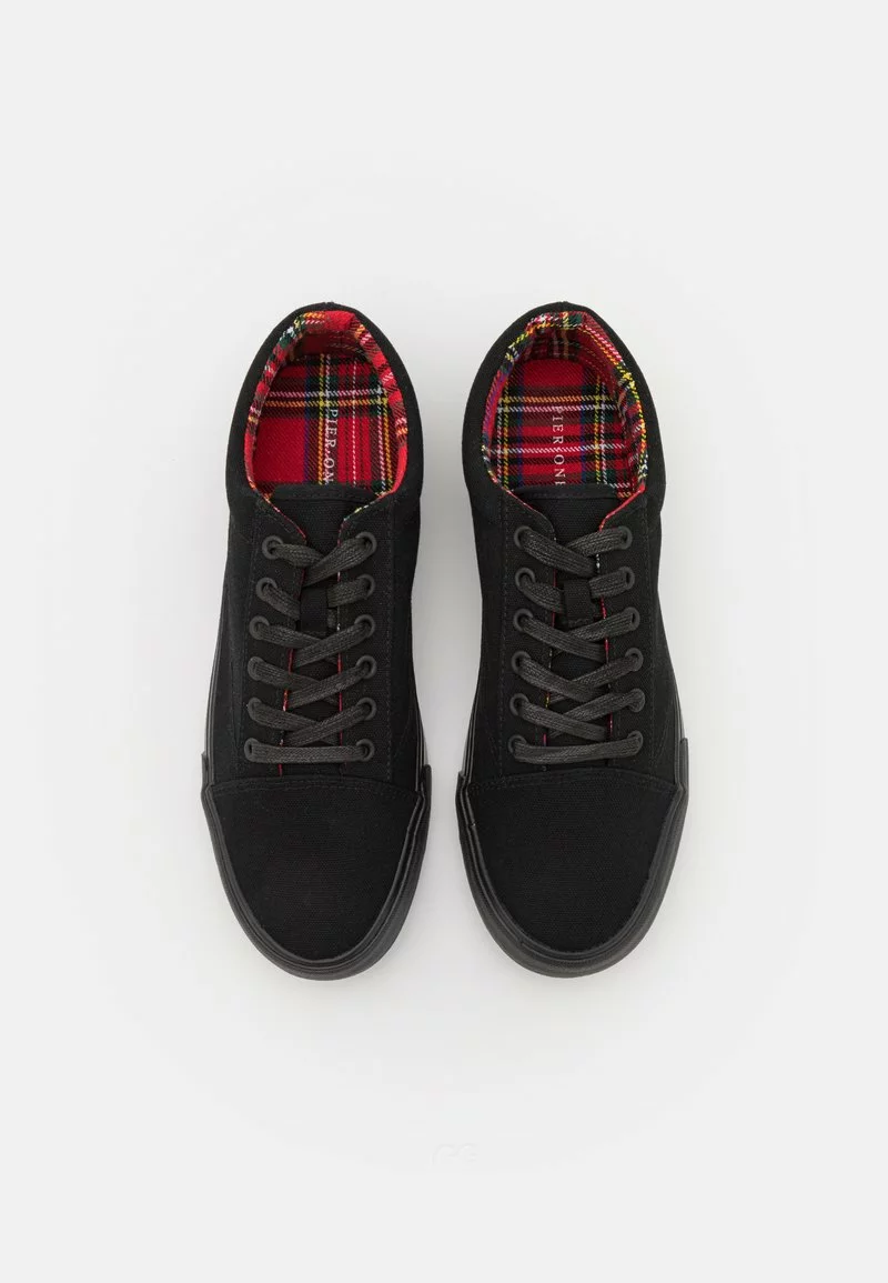 Pier One Unisex Sneakers Basse - Black 6 Pier One Unisex Sneakers Basse - Black - immagine 4