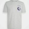 Pier One Uomo GRAPHIC T-SHIRT - T-shirt Basic - Mottled Grey -Offerta Economica Pier One a6974f6137ae4bd0862c55019f37b969