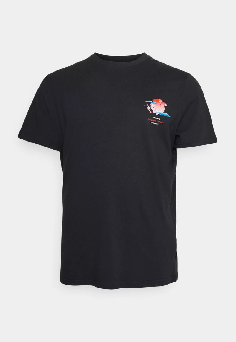 Pier One Uomo T-shirt Con Stampa - Black 3 Pier One Uomo T-shirt Con Stampa - Black