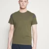 Pier One Uomo T-shirt Con Stampa - Olive, Dark Grey