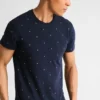 Pier One Uomo T-shirt Con Stampa - Navy