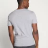 Pier One Uomo 3 PACK - T-shirt Basic - Black, Grey, Green -Offerta Economica Pier One b3e2272097fd45d28e31884f564c0681