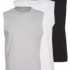 Pier One Uomo 3 PACK - T-shirt Basic - Grey/white/black -Offerta Economica Pier One b7095e703ec24c8694069d82098fed74