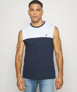 Pier One Uomo EMBRO TANK BLOCK - Top - White