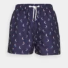 Pier One Uomo Shorts Da Mare - Dark Blue