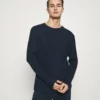 Pier One Uomo RIBBED LOUNGE TOP - Maglia Del Pigiama - Dark Blue -Offerta Economica Pier One c19f3657239a4e2791ea2a8c77b87722