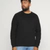 Pier One Uomo BIG CREW NECK 2PACK - Felpa - Black- Green -Offerta Economica Pier One c6bb2610f25249d5a4e18049e3547977