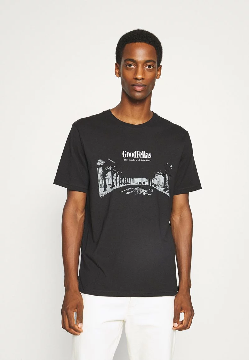 Pier One Uomo GOODFELLAS TEE - T-shirt Con Stampa - Black 3 Pier One Uomo GOODFELLAS TEE - T-shirt Con Stampa - Black