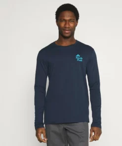 Pier One Uomo Maglietta A Manica Lunga - Dark Blue