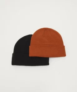 Pier One 2 PACK UNISEX - Berretto - Black/brown