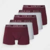 Pier One Uomo 5 PACK - Culotte - Bordeaux/mottled Grey
