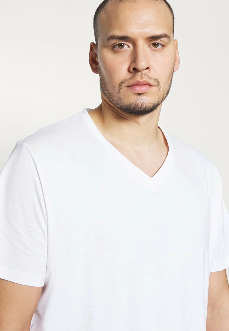 Pier One Uomo 3 PACK - T-shirt Basic - White 7 Pier One Uomo 3 PACK - T-shirt Basic - White - immagine 5