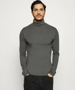 Pier One Uomo Maglietta A Manica Lunga - Dark Gray