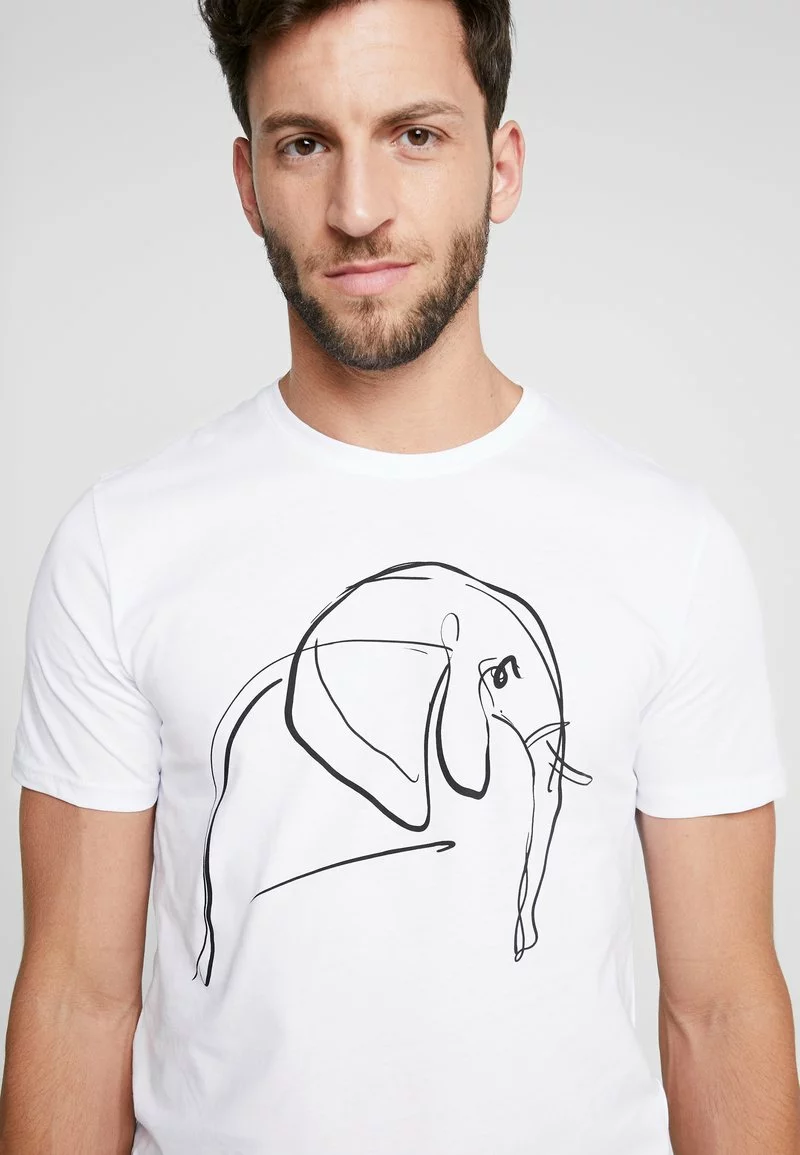Pier One Uomo T-shirt Con Stampa - White 7 Pier One Uomo T-shirt Con Stampa - White - immagine 5
